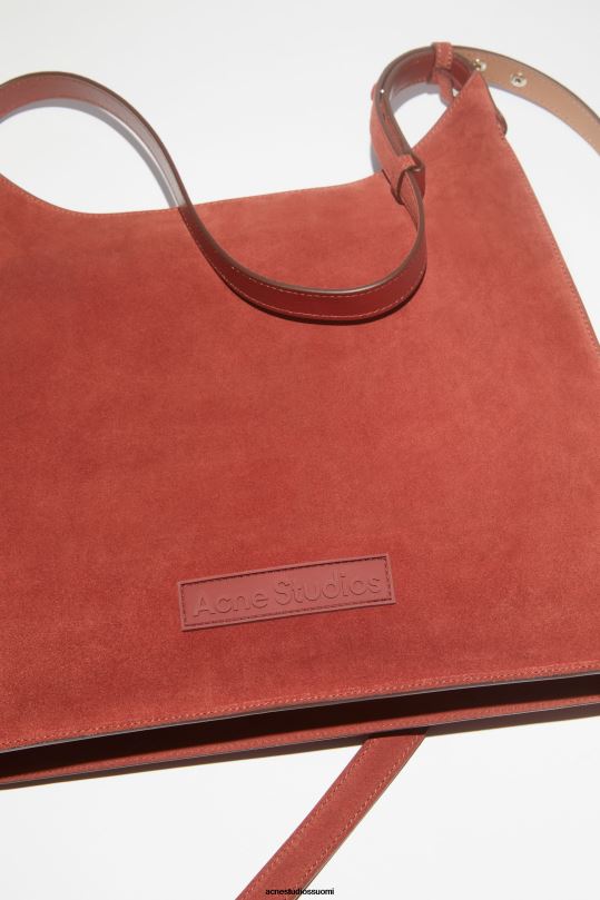 Acne Studios Lisätarvikkeet viininpunainen 0VF2B598 platt olkalaukku