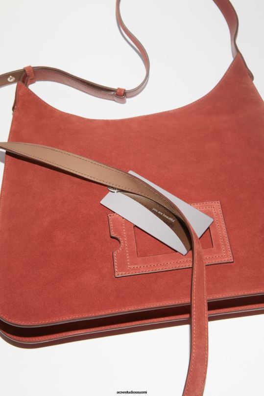 Acne Studios Lisätarvikkeet viininpunainen 0VF2B598 platt olkalaukku