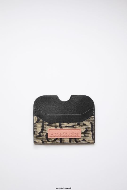 Acne Studios Lisätarvikkeet beige/musta 0VF2B795 kortin haltija