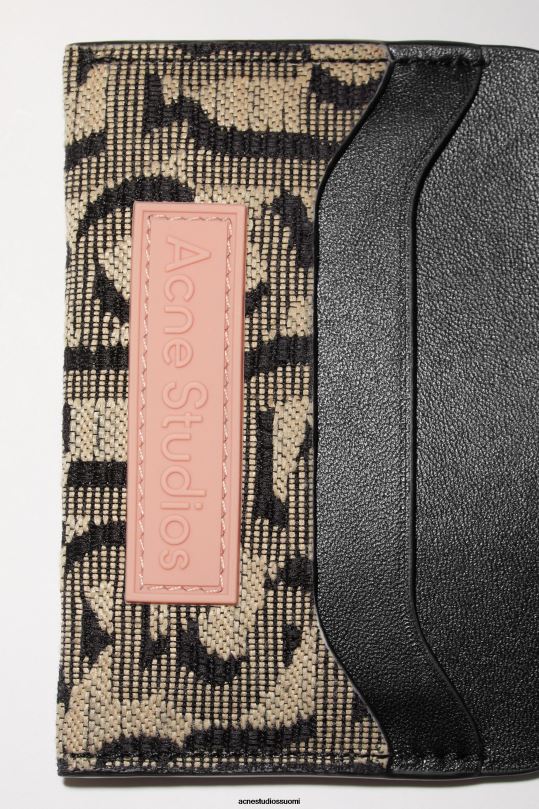 Acne Studios Lisätarvikkeet beige/musta 0VF2B795 kortin haltija
