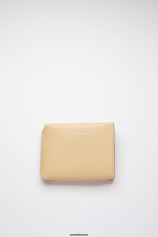 Acne Studios Lisätarvikkeet dyyni beige 0VF2B752 nahkainen kolmiosainen lompakko