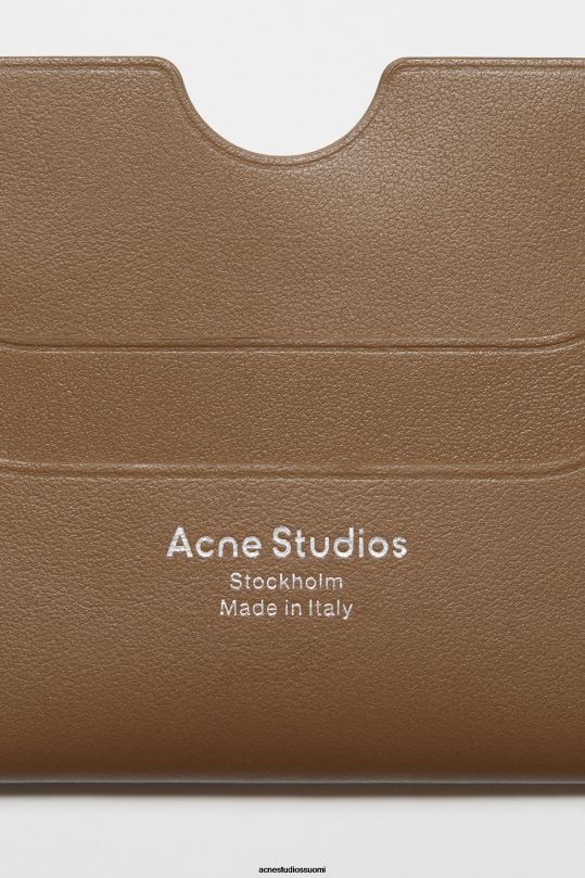 Acne Studios Lisätarvikkeet kamelin ruskea 0VF2B720 nahkainen korttiteline