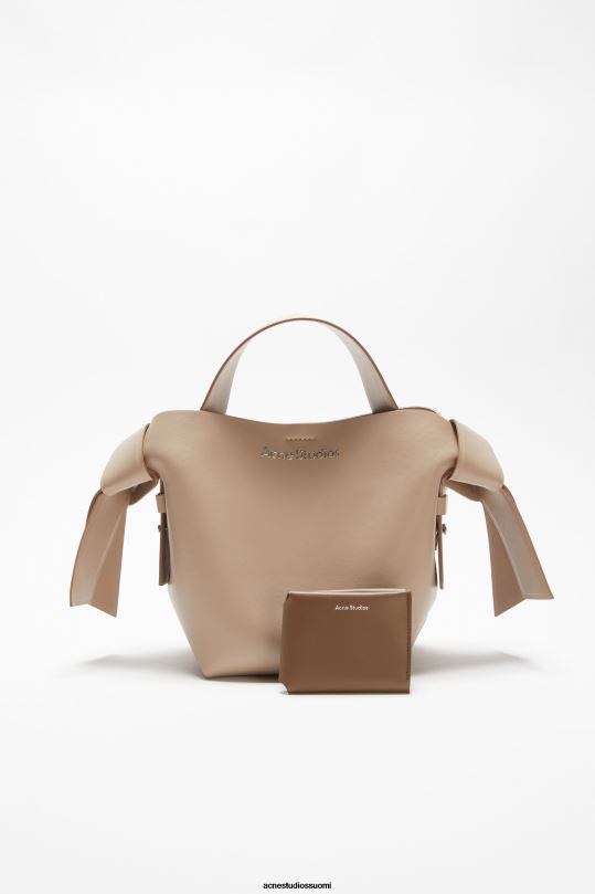 Acne Studios Lisätarvikkeet kamelin ruskea 0VF2B722 nahkainen kolmiosainen lompakko