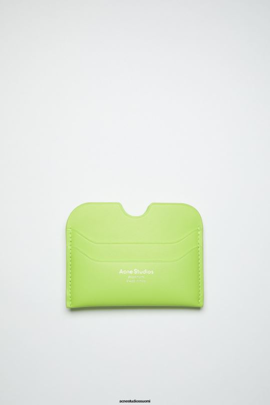 Acne Studios Lisätarvikkeet limenvihreä 0VF2B738 kortin haltija