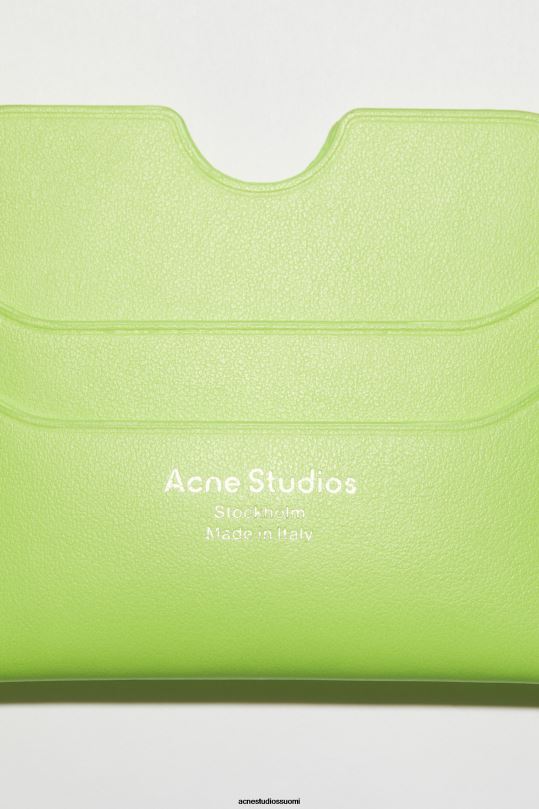 Acne Studios Lisätarvikkeet limenvihreä 0VF2B738 kortin haltija