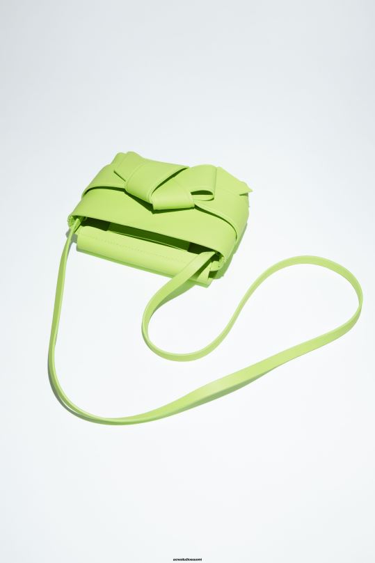 Acne Studios Lisätarvikkeet limenvihreä 0VF2B739 musubi mini crossbody laukku