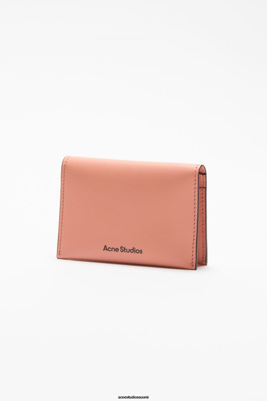 Acne Studios Lisätarvikkeet lohen pinkki 0VF2B860 taitettu nahkalompakko