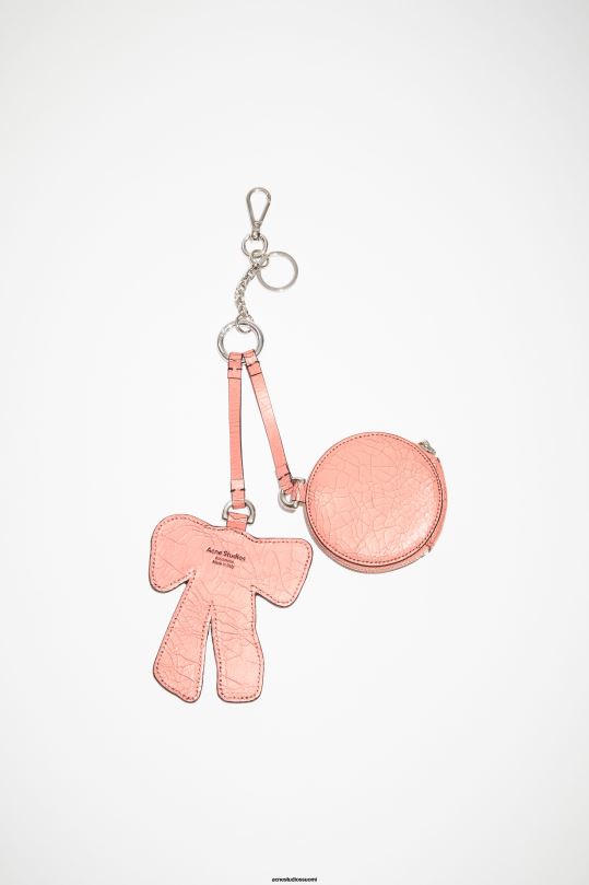 Acne Studios Lisätarvikkeet lohen pinkki 0VF2B862 kolikkolompakko ja keulapeili
