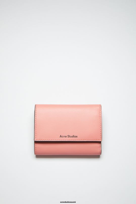 Acne Studios Lisätarvikkeet lohen pinkki 0VF2B863 taitettu lompakko