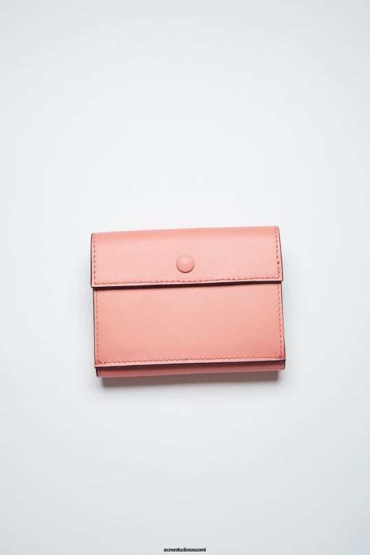 Acne Studios Lisätarvikkeet lohen pinkki 0VF2B863 taitettu lompakko