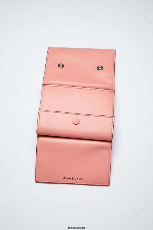 Acne Studios Lisätarvikkeet lohen pinkki 0VF2B863 taitettu lompakko