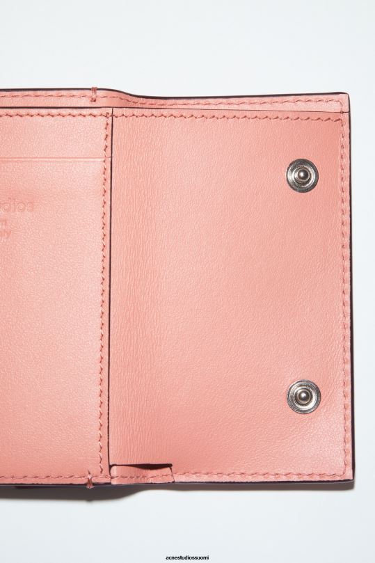 Acne Studios Lisätarvikkeet lohen pinkki 0VF2B863 taitettu lompakko
