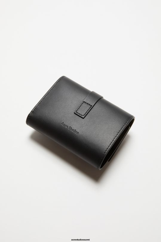 Acne Studios Lisätarvikkeet musta 0VF2B490 musubi taitettu lompakko