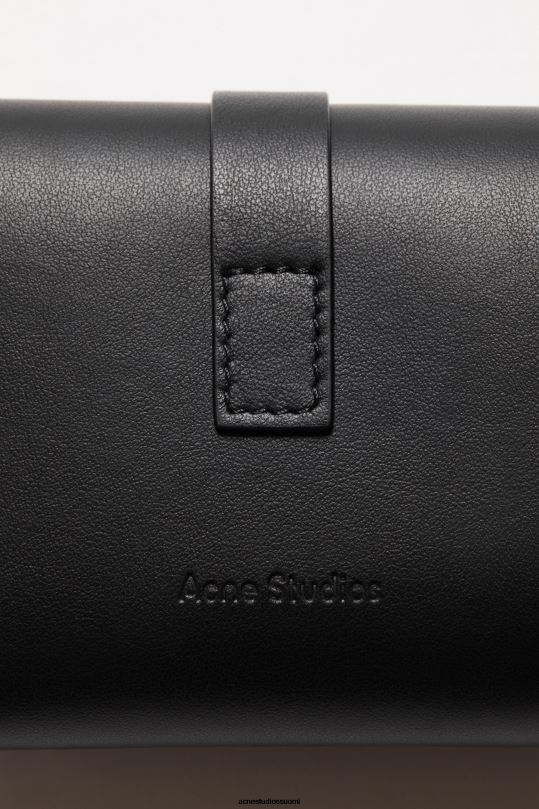 Acne Studios Lisätarvikkeet musta 0VF2B490 musubi taitettu lompakko