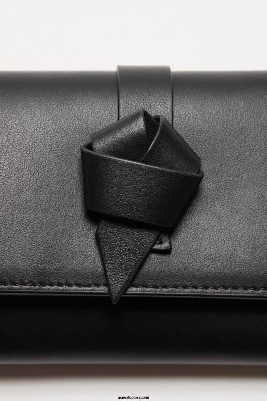 Acne Studios Lisätarvikkeet musta 0VF2B490 musubi taitettu lompakko