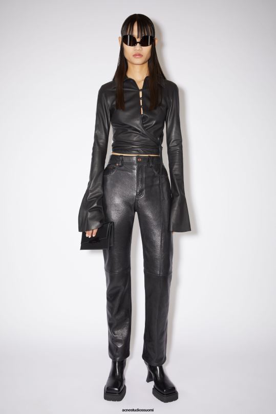 Acne Studios Lisätarvikkeet musta 0VF2B509 vääristymä mikrolaukku