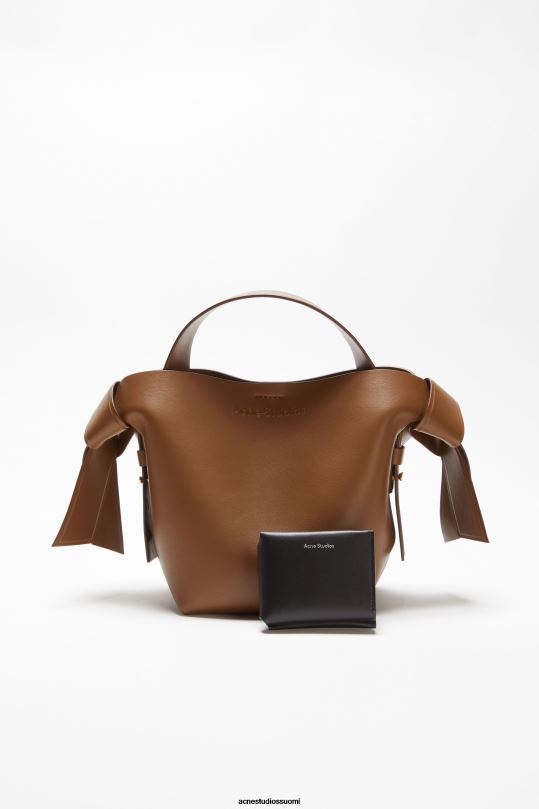 Acne Studios Lisätarvikkeet musta 0VF2B524 nahkainen kolmiosainen lompakko