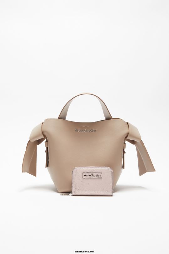 Acne Studios Lisätarvikkeet pastelli pinkki 0VF2B839 nahkainen vetoketjullinen lompakko