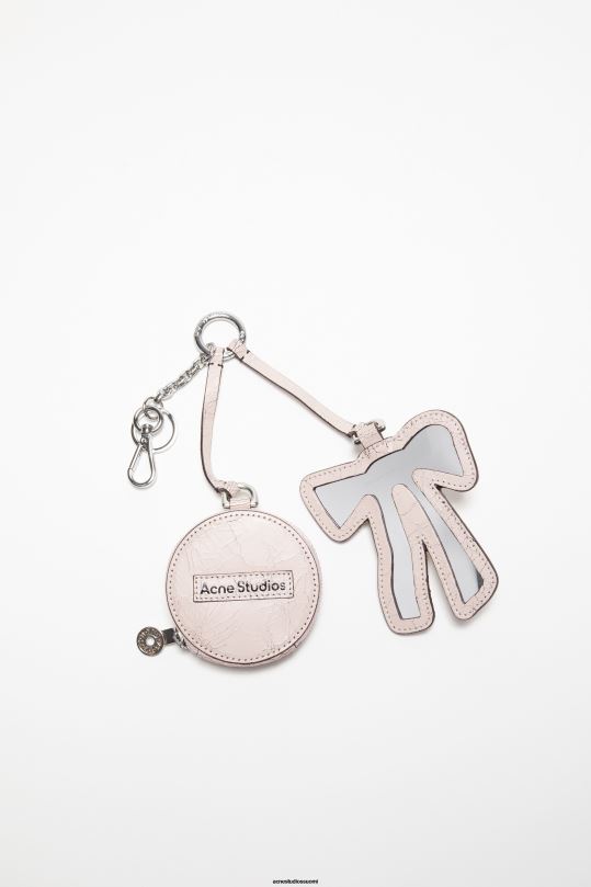 Acne Studios Lisätarvikkeet pastelli pinkki 0VF2B842 kolikkolompakko ja keulapeili