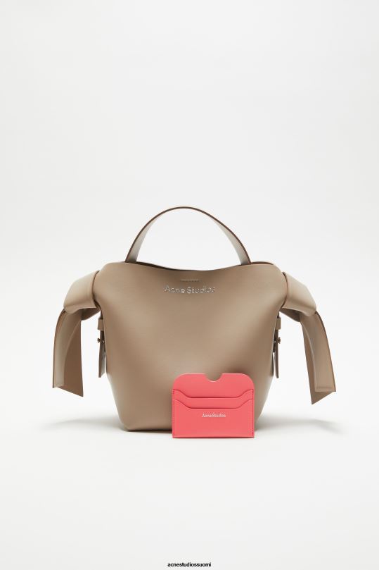 Acne Studios Lisätarvikkeet sähköinen pinkki 0VF2B802 nahkainen korttiteline