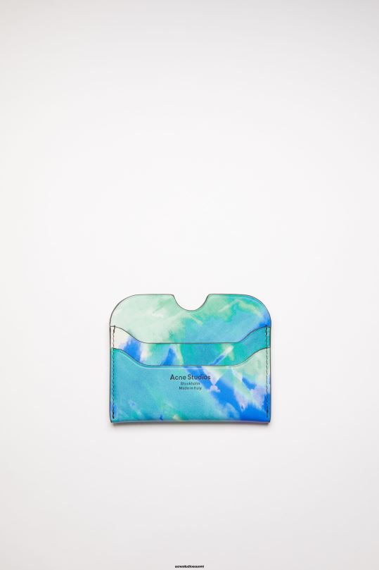 Acne Studios Lisätarvikkeet sinivihreä 0VF2B535 kortin haltija