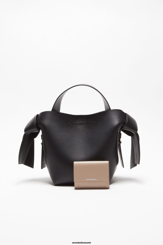 Acne Studios Lisätarvikkeet taupe beige 0VF2B452 kolminkertainen nahkalompakko
