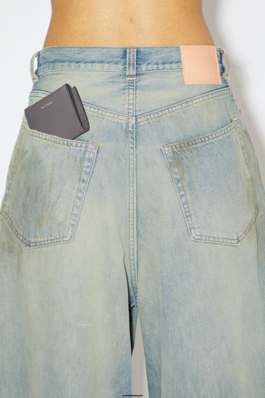 Acne Studios Lisätarvikkeet tummanharmaa 0VF2B594 nahkainen kolmiosainen lompakko
