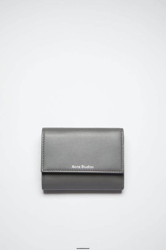 Acne Studios Lisätarvikkeet tummanharmaa 0VF2B596 taitettu lompakko