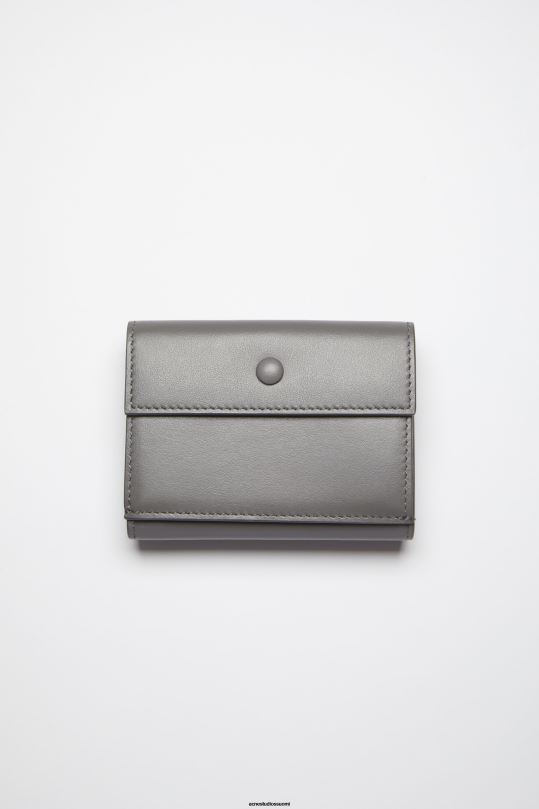 Acne Studios Lisätarvikkeet tummanharmaa 0VF2B596 taitettu lompakko