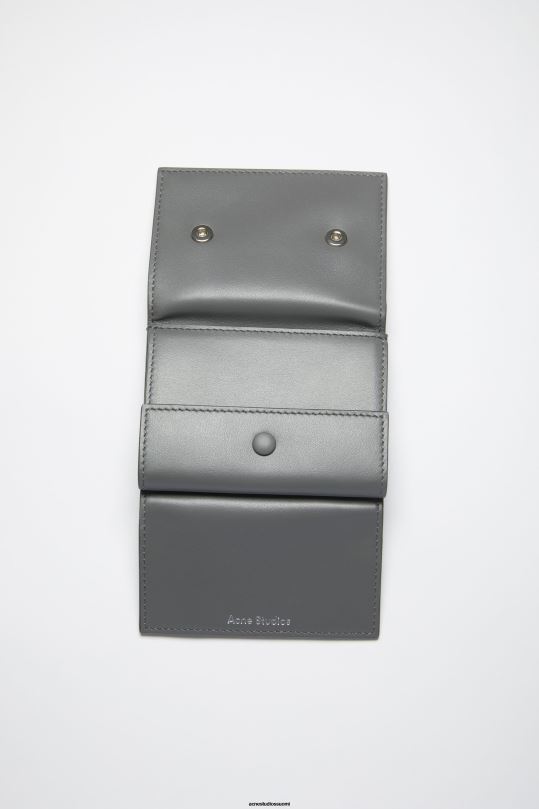 Acne Studios Lisätarvikkeet tummanharmaa 0VF2B596 taitettu lompakko