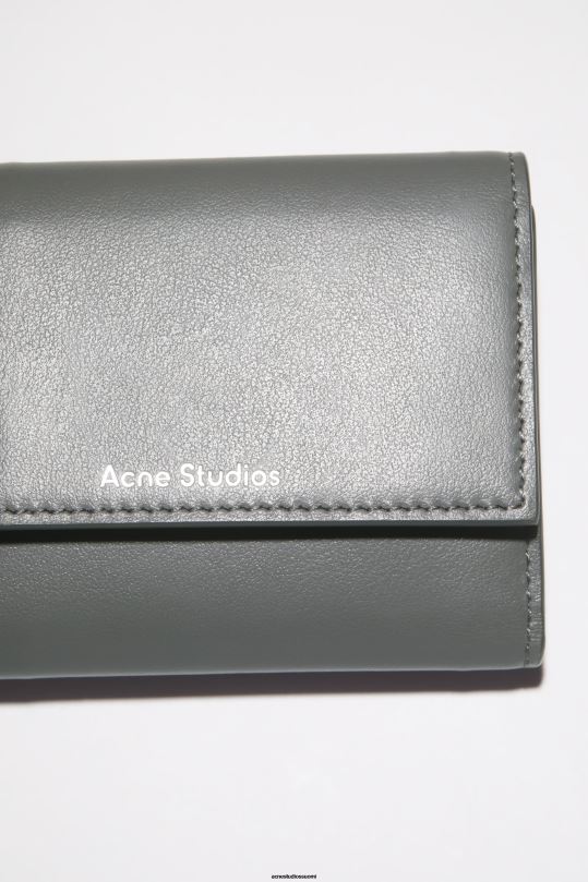 Acne Studios Lisätarvikkeet tummanharmaa 0VF2B596 taitettu lompakko
