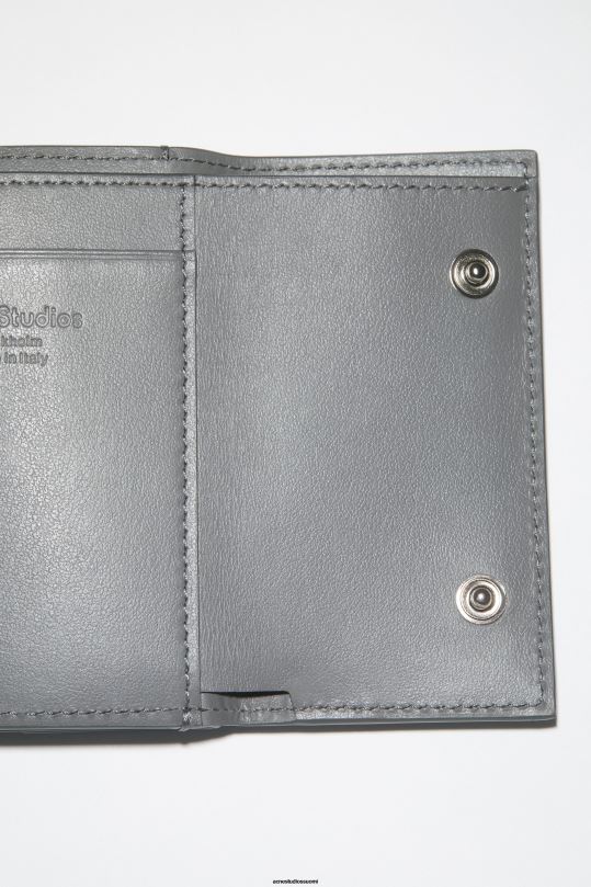 Acne Studios Lisätarvikkeet tummanharmaa 0VF2B596 taitettu lompakko