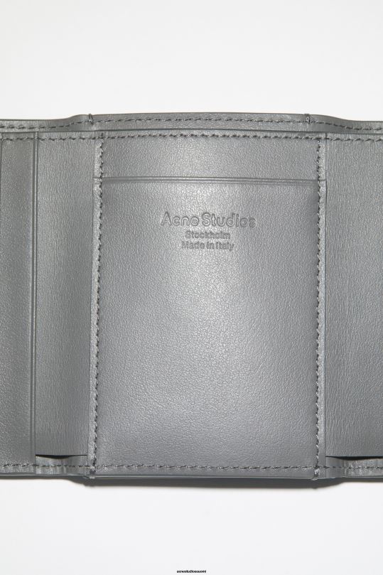 Acne Studios Lisätarvikkeet tummanharmaa 0VF2B596 taitettu lompakko