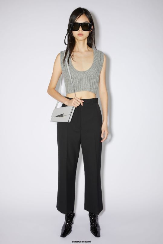 Acne Studios Lisätarvikkeet vaalean harmaa 0VF2B664 vääristymä mikrolaukku