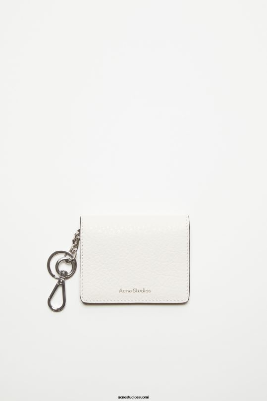 Acne Studios Lisätarvikkeet valkoinen 0VF2B822 taitettu nahkalompakko
