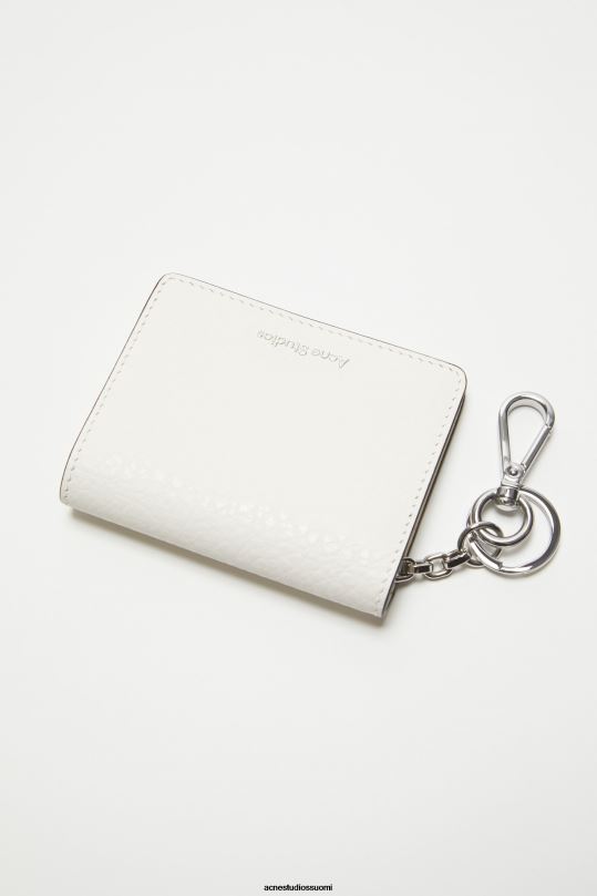Acne Studios Lisätarvikkeet valkoinen 0VF2B822 taitettu nahkalompakko