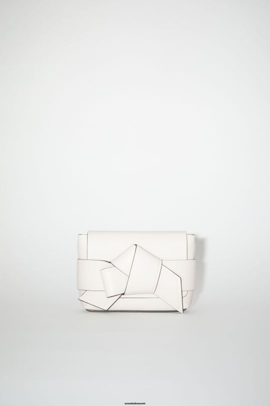 Acne Studios Lisätarvikkeet valkoinen musta 0VF2B826 musubi mini crossbody laukku