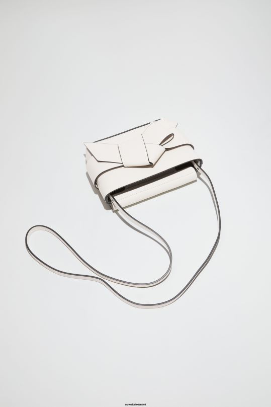 Acne Studios Lisätarvikkeet valkoinen musta 0VF2B826 musubi mini crossbody laukku