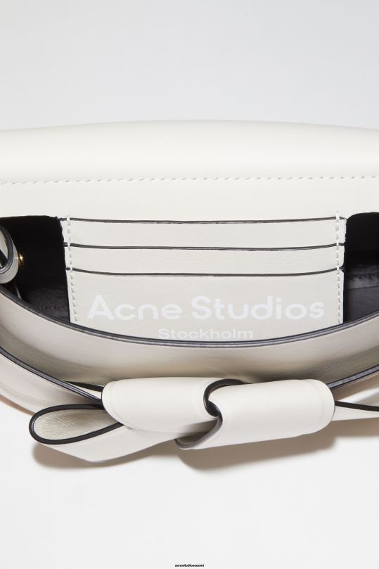 Acne Studios Lisätarvikkeet valkoinen musta 0VF2B826 musubi mini crossbody laukku