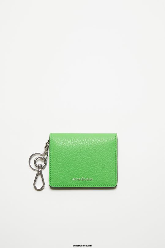 Acne Studios Lisätarvikkeet vihreä 0VF2B570 taitettu nahkalompakko