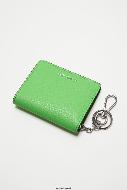 Acne Studios Lisätarvikkeet vihreä 0VF2B570 taitettu nahkalompakko