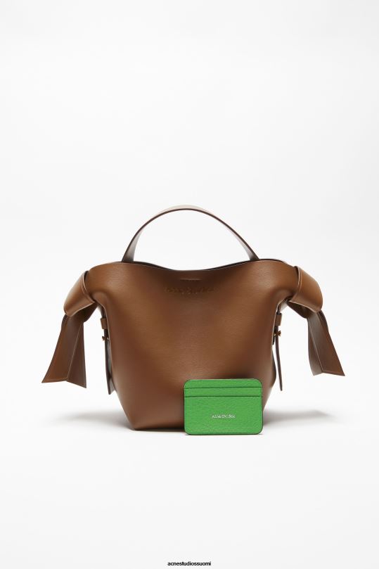 Acne Studios Lisätarvikkeet vihreä 0VF2B573 nahkainen korttiteline