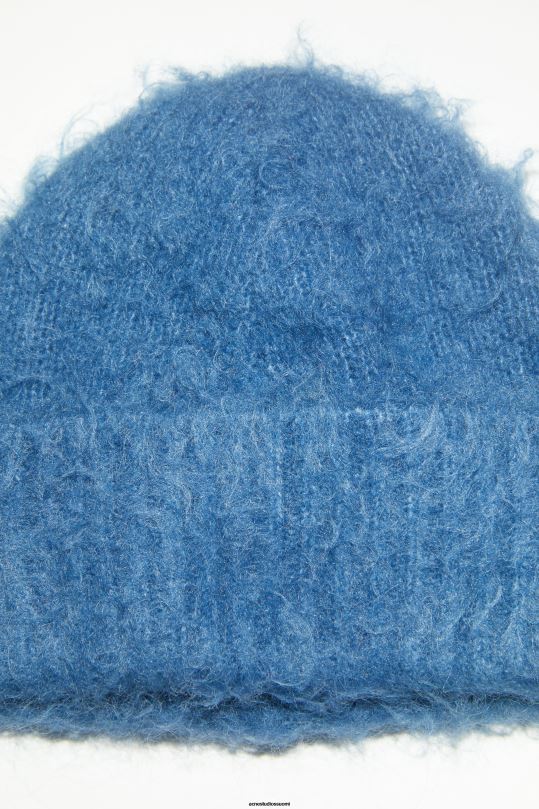 Acne Studios Lisätarvikkeet denim sininen 0VF2B563 villainen mohairpipo