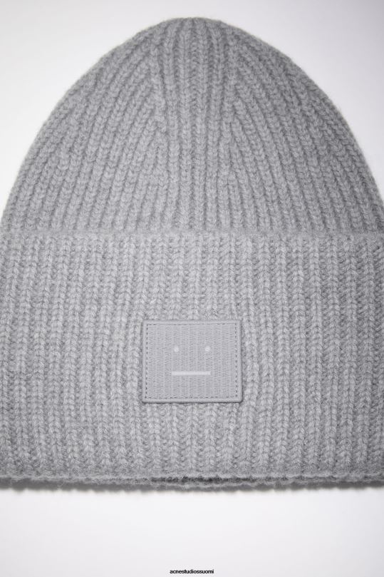 Acne Studios Lisätarvikkeet harmaa melansi 0VF2B612 iso kasvopipo logolla