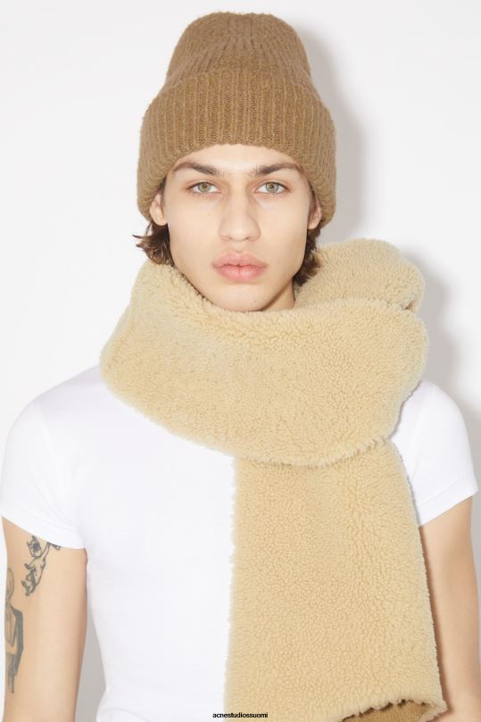 Acne Studios Lisätarvikkeet kamelin ruskea 0VF2B714 villasekoite pipo