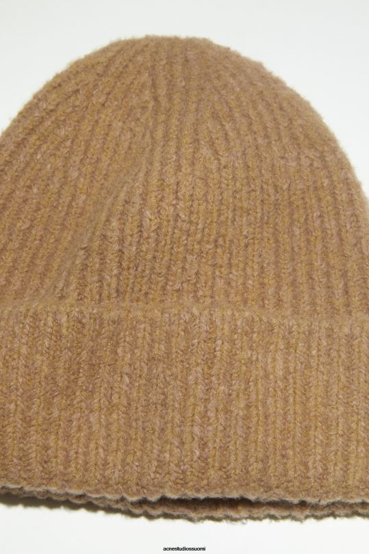 Acne Studios Lisätarvikkeet kamelin ruskea 0VF2B714 villasekoite pipo
