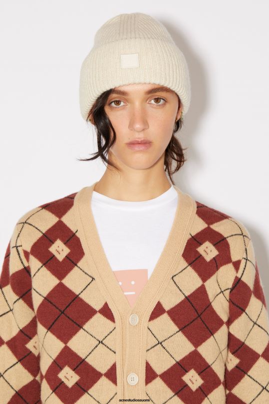 Acne Studios Lisätarvikkeet kaurapuuro melange 0VF2B812 pieni kasvopipo logolla