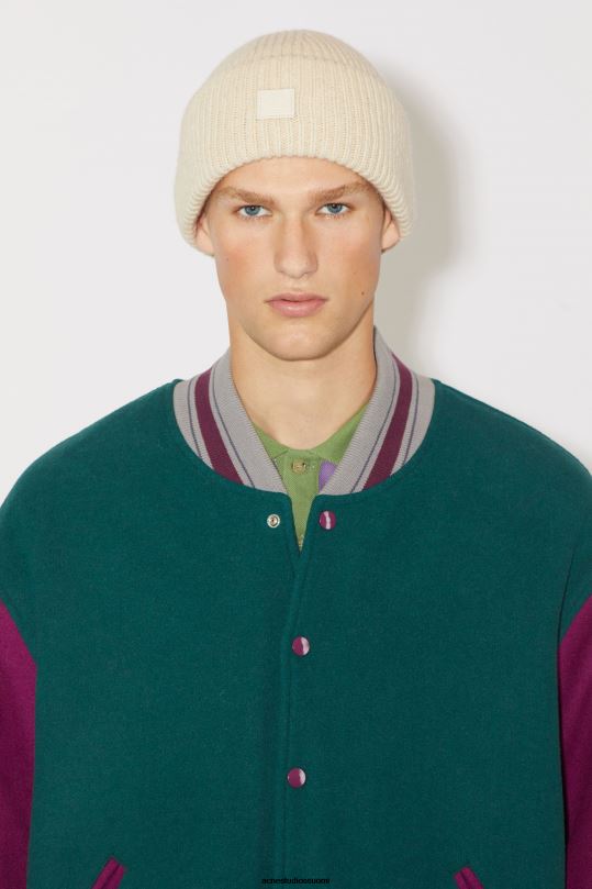 Acne Studios Lisätarvikkeet kaurapuuro melange 0VF2B812 pieni kasvopipo logolla