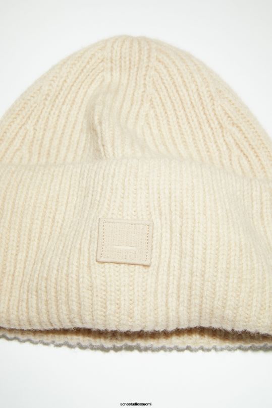 Acne Studios Lisätarvikkeet kaurapuuro melange 0VF2B812 pieni kasvopipo logolla