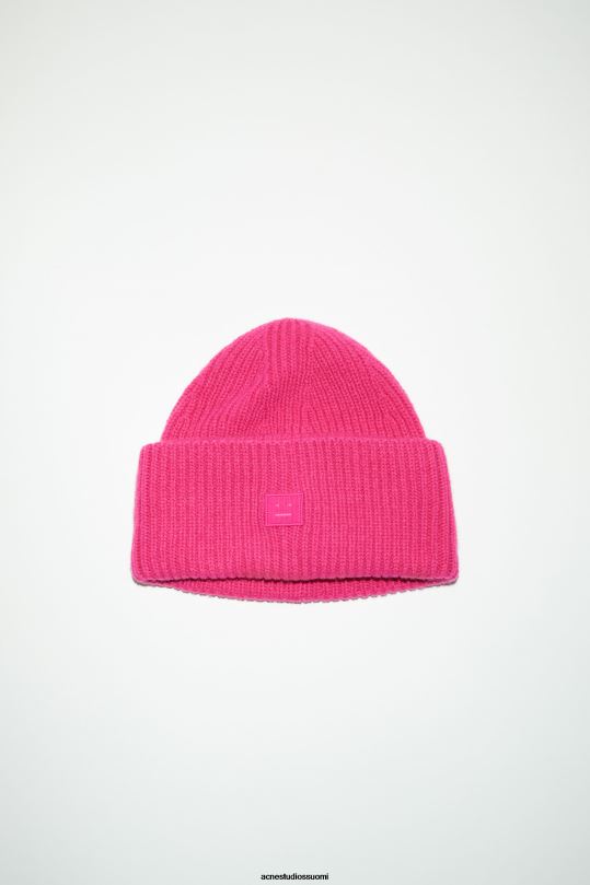 Acne Studios Lisätarvikkeet kirkkaan pinkki 0VF2B805 pieni kasvopipo logolla